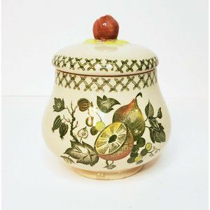 Johnson Bros Staffordshire Old Granite Sugar Bowl w Lid England Arbor